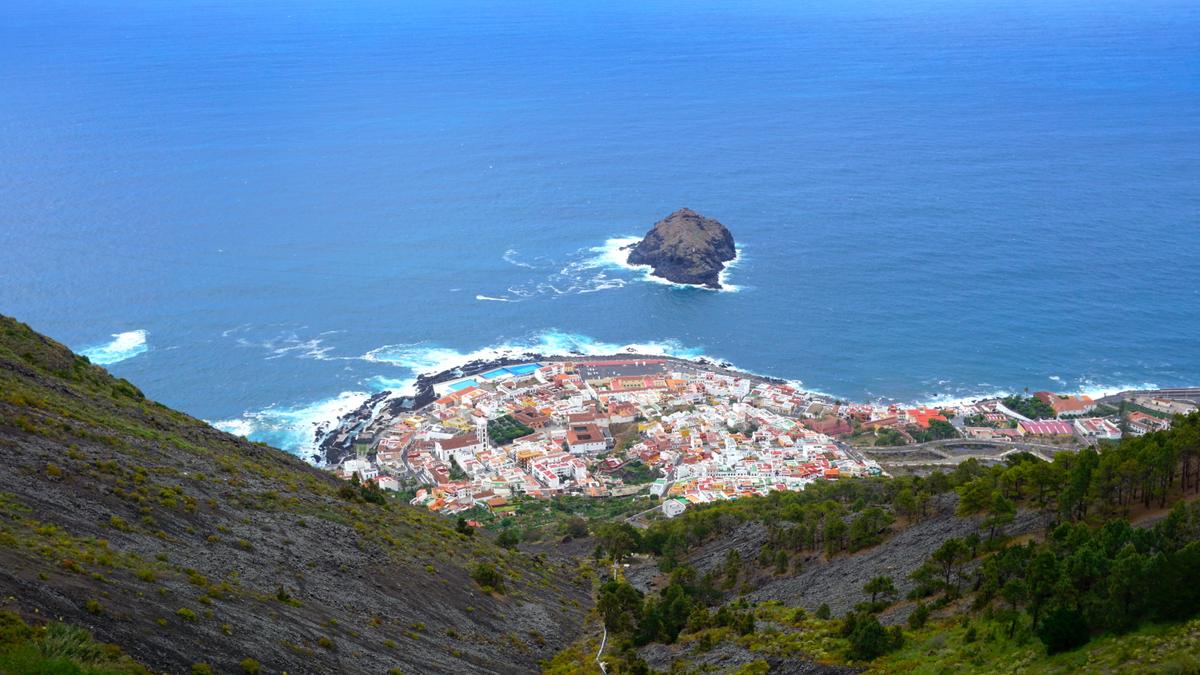 Die Stadt Garachico von oben