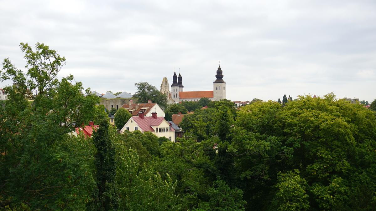 Blick auf den Dom von Visby