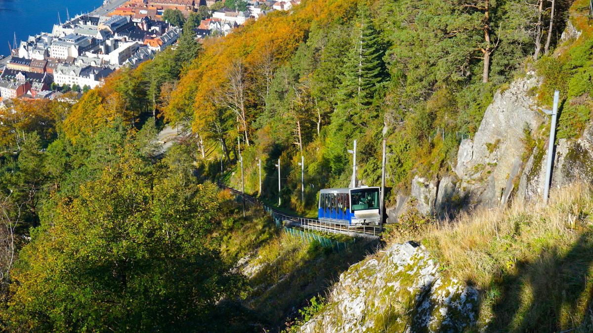 Die Fløibahn in Bergen