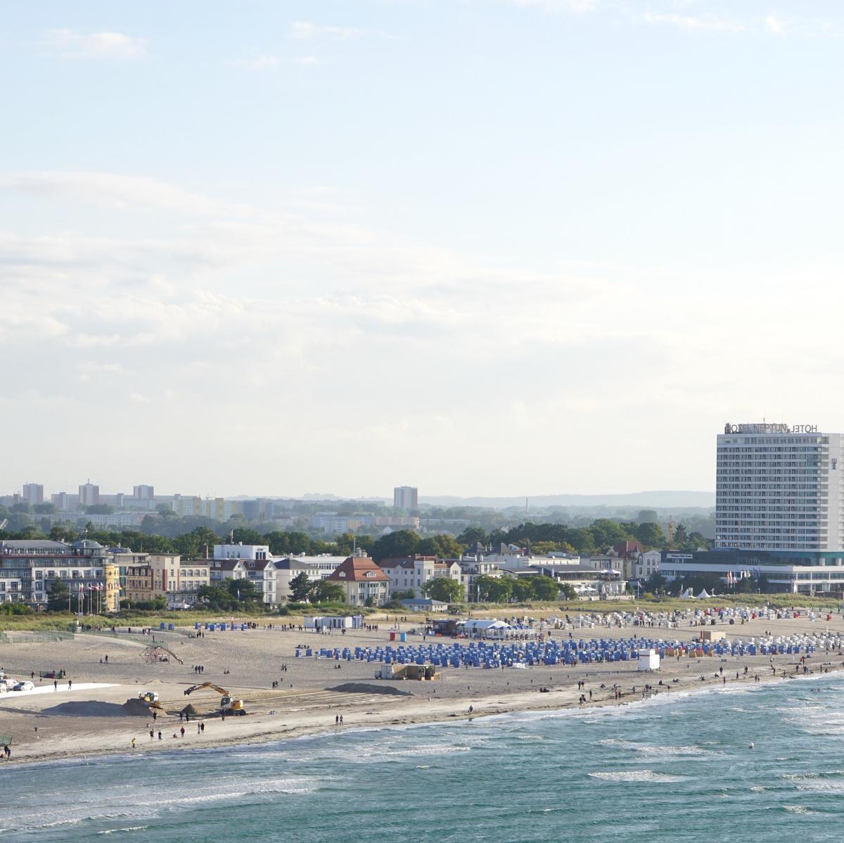 Der Strand von Warnemünde