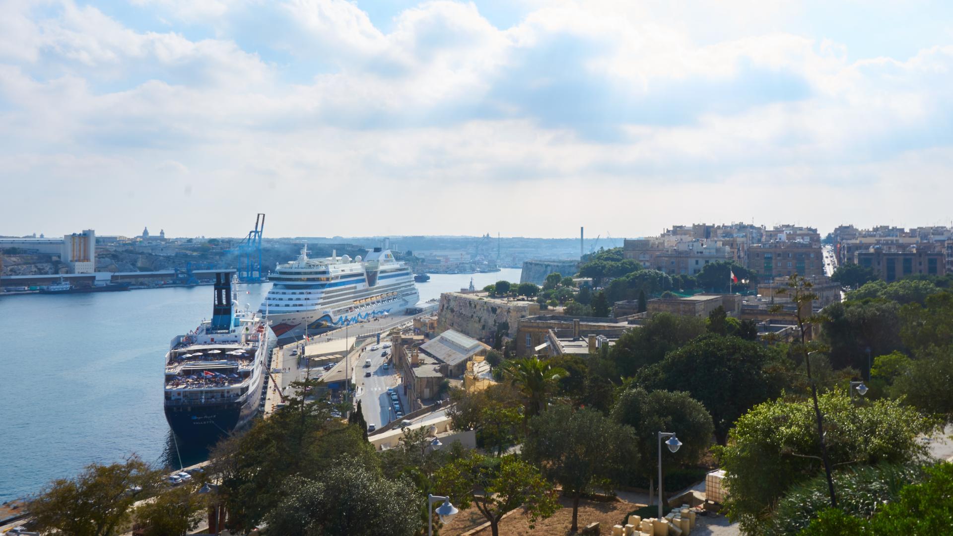 Der Hafen von Valetta auf Malta