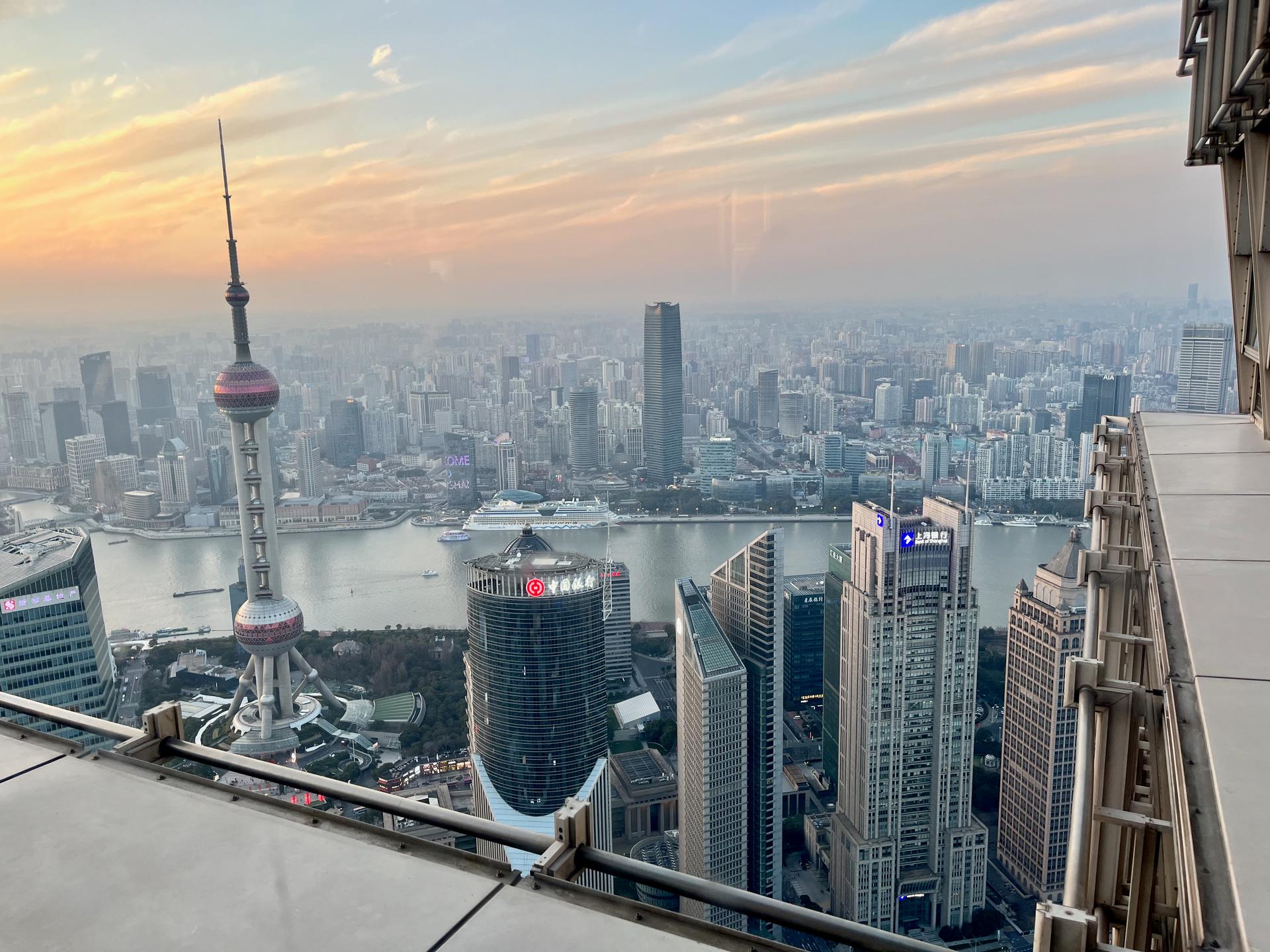 Blick auf Shanghai