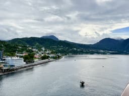 Blick auf Dominica
