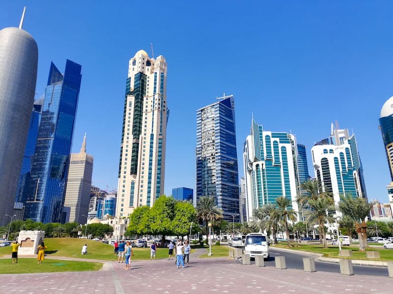 Die Innenstadt von Doha
