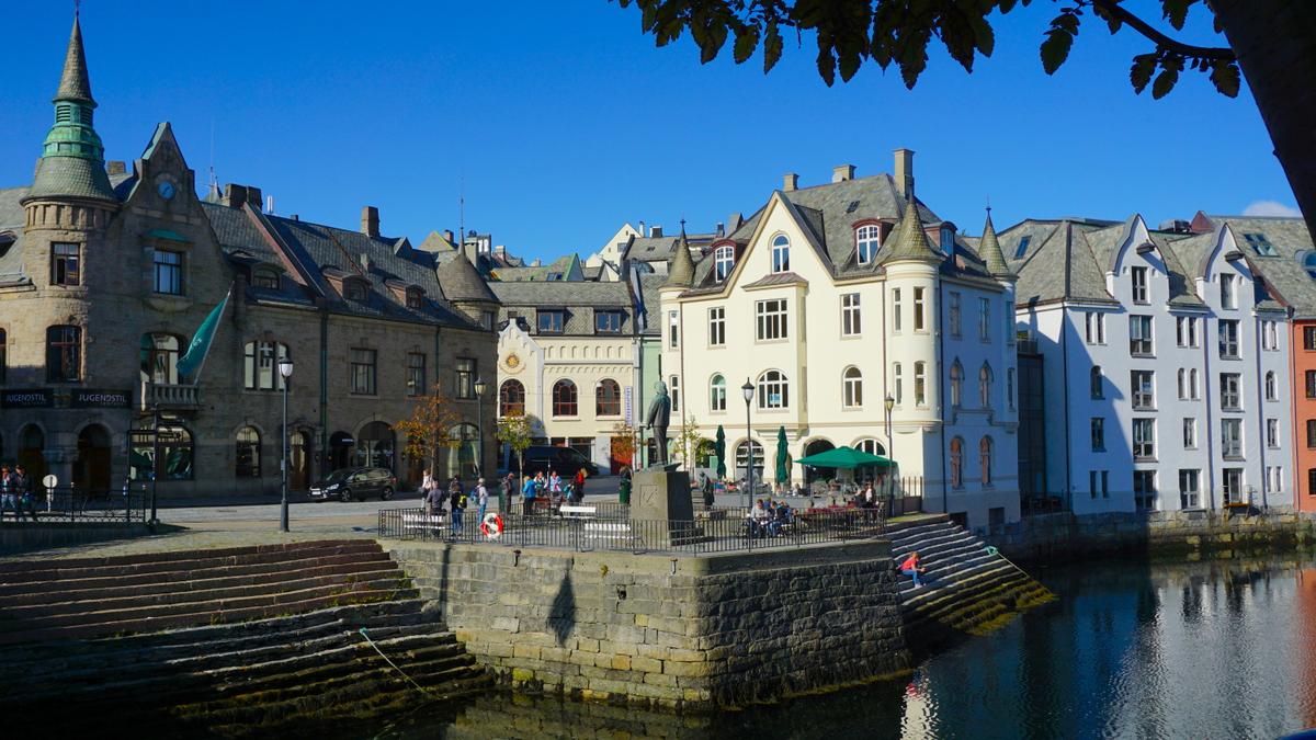 Die Altstadt von Ålesund