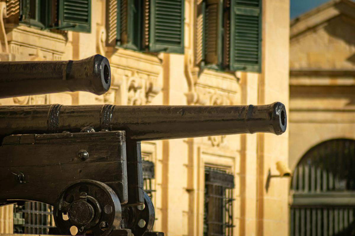 Alte Kanonen in Valetta