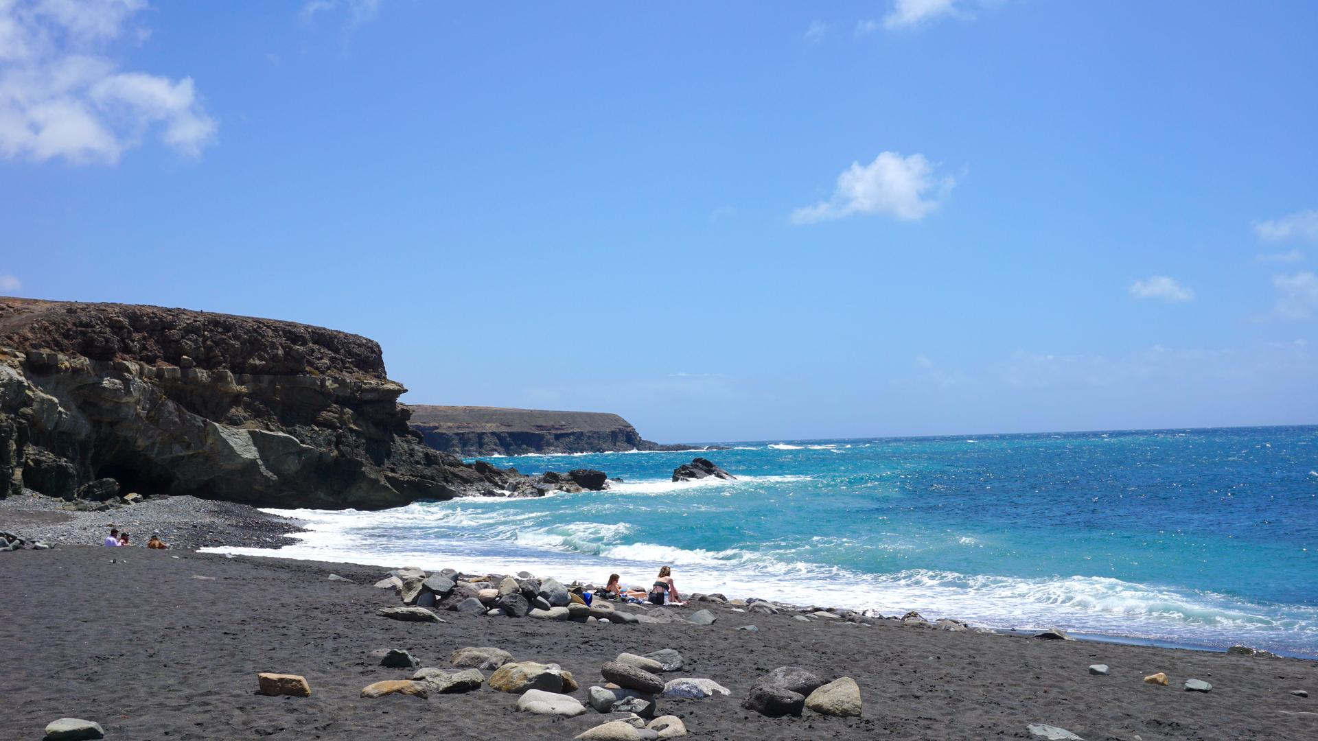 Der schwarze Strand von Fuerteventura