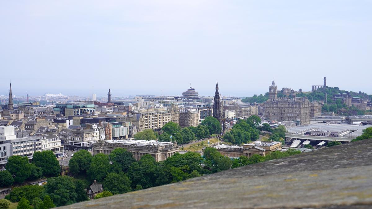 Blick auf die Stadt Edinburgh