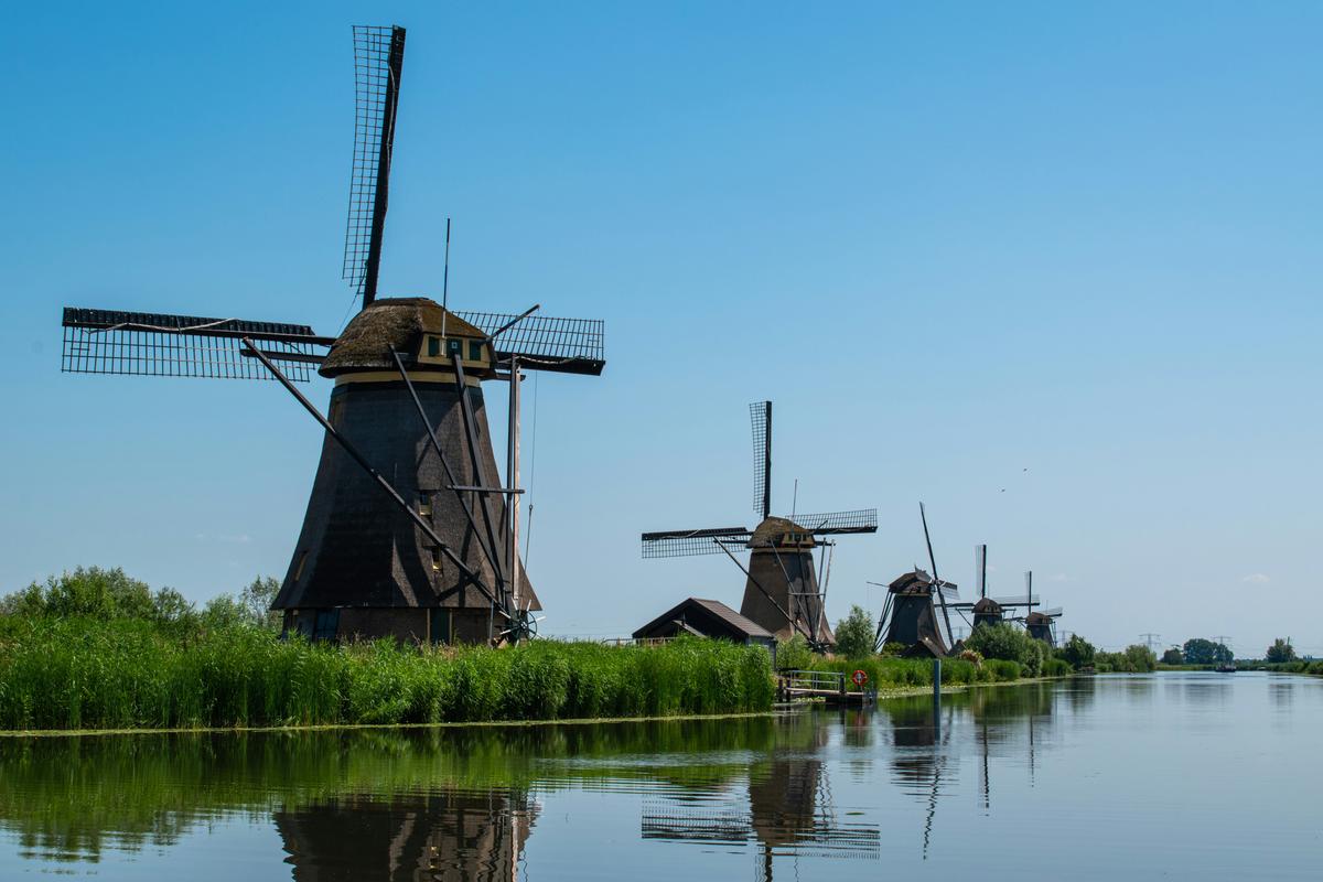 Die Windmühlen von Kinderdijk