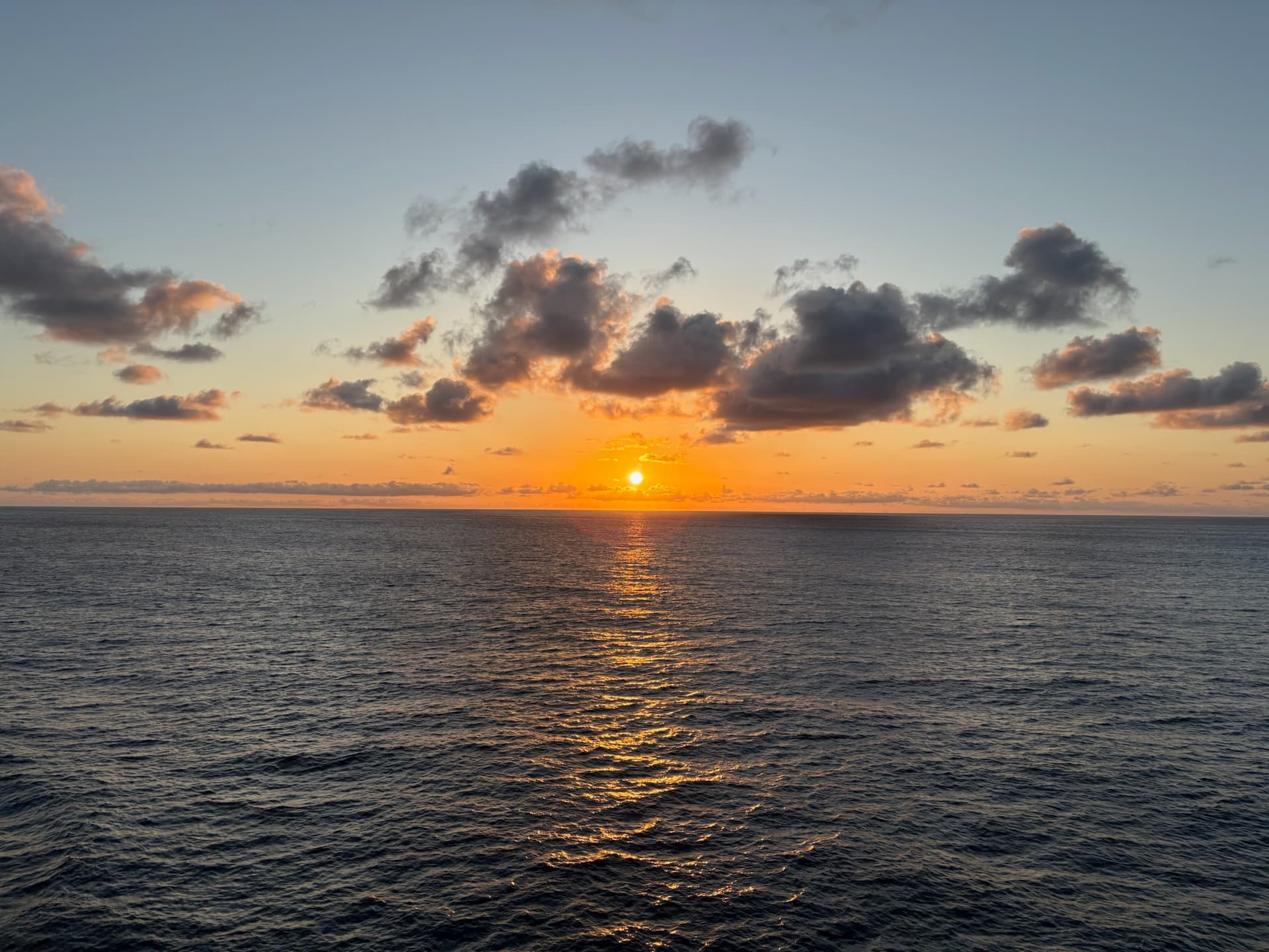Sonnenuntergang auf dem Atlantik