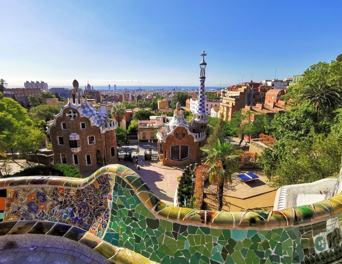 Der Güell Park in Barcelona