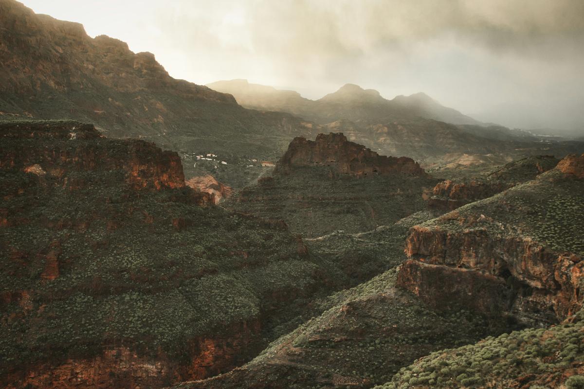 Das bergige Innere von Gran Canaria