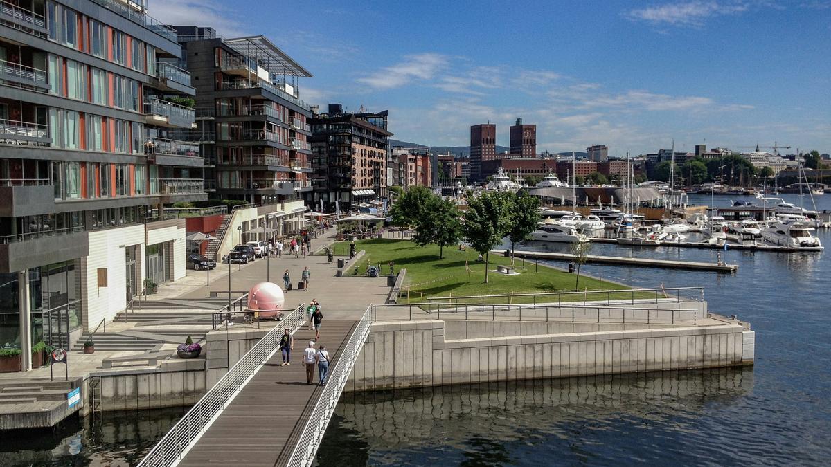 Das Hafenviertel in Oslo im Bild von Gunnar Ridderström auf Unsplash