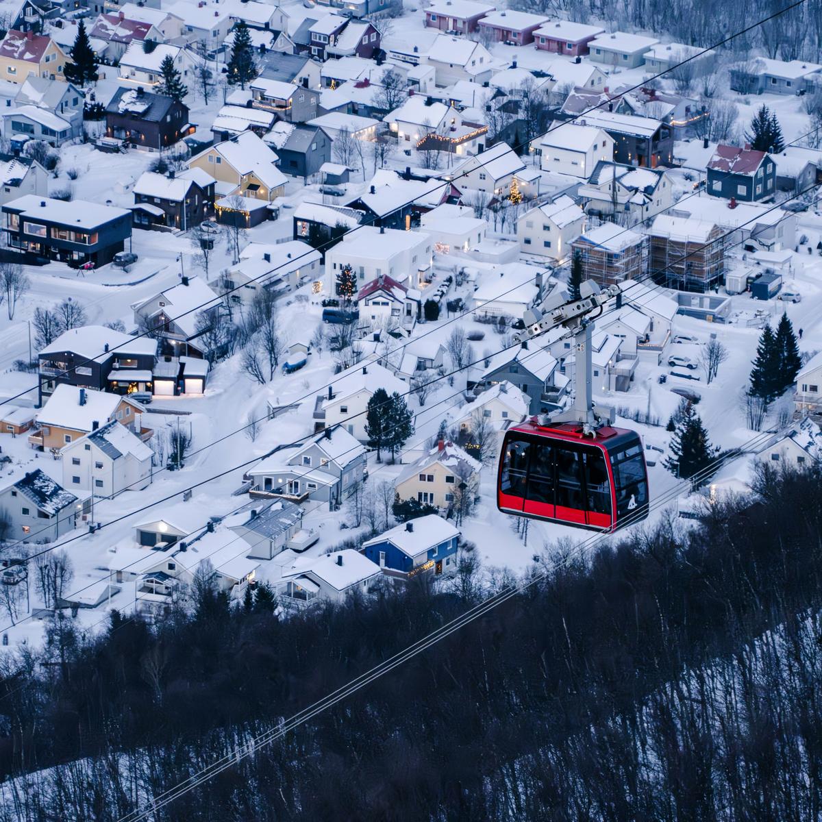 Die Seilbahn von Tromso