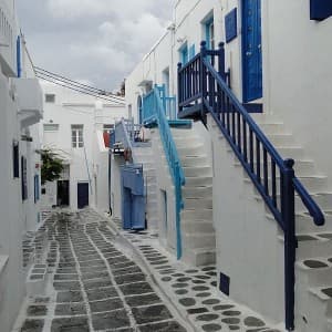Häuser in Mykonos Stadt