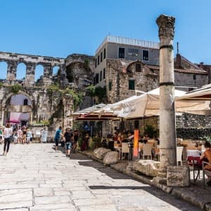 Landausflug in Split: Blick in die historische Altstadt