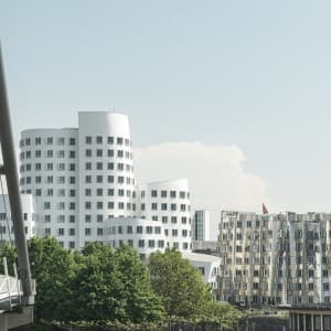 Das Gebäudeensemble des Stararchitekten Frank O. Gehry