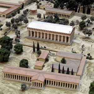 Modell vom antiken Olympia im Britischen Museum