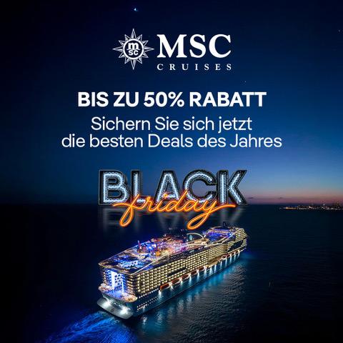 MSC Black Friday Angebote für Ihre nächste Kreuzfahrt 2026/2027