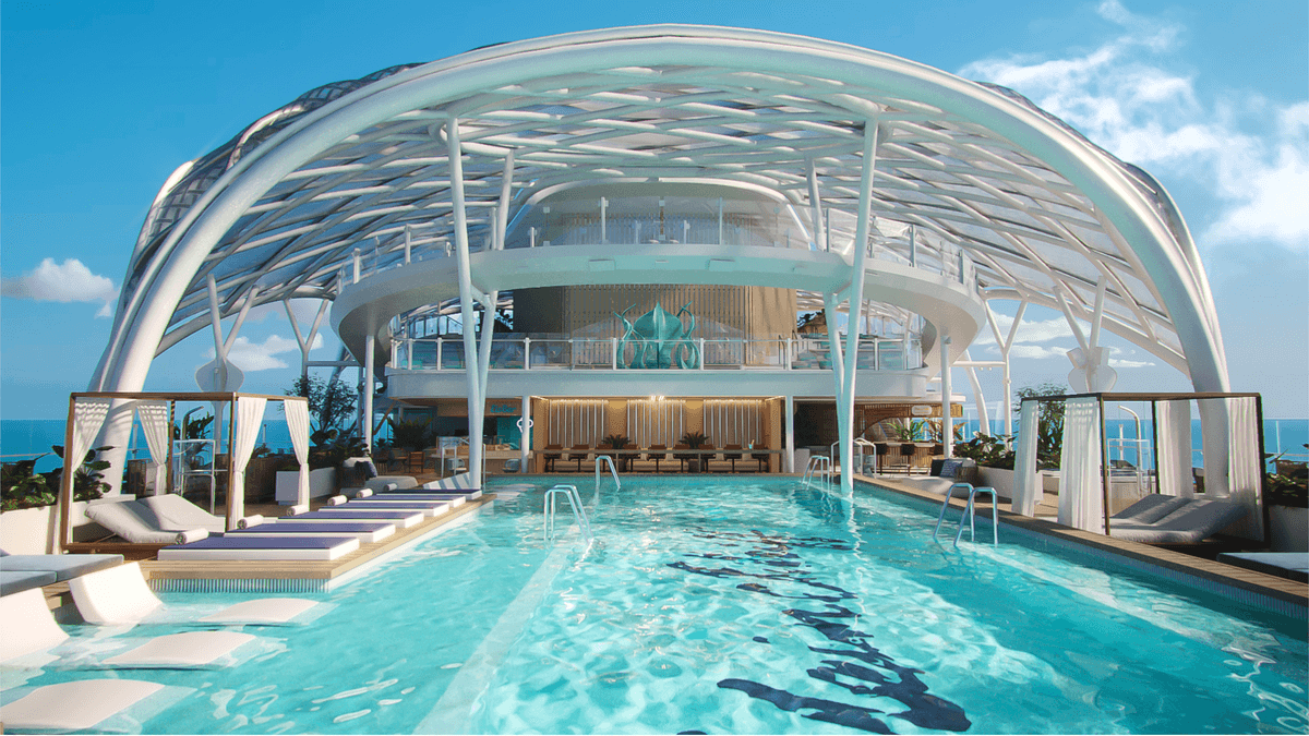 Das Pool Deck der Mein Schiff Flow