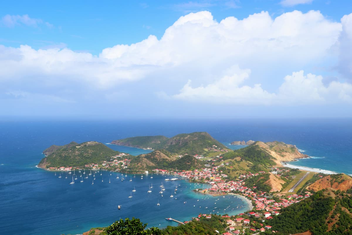 Blick auf Guadeloupe