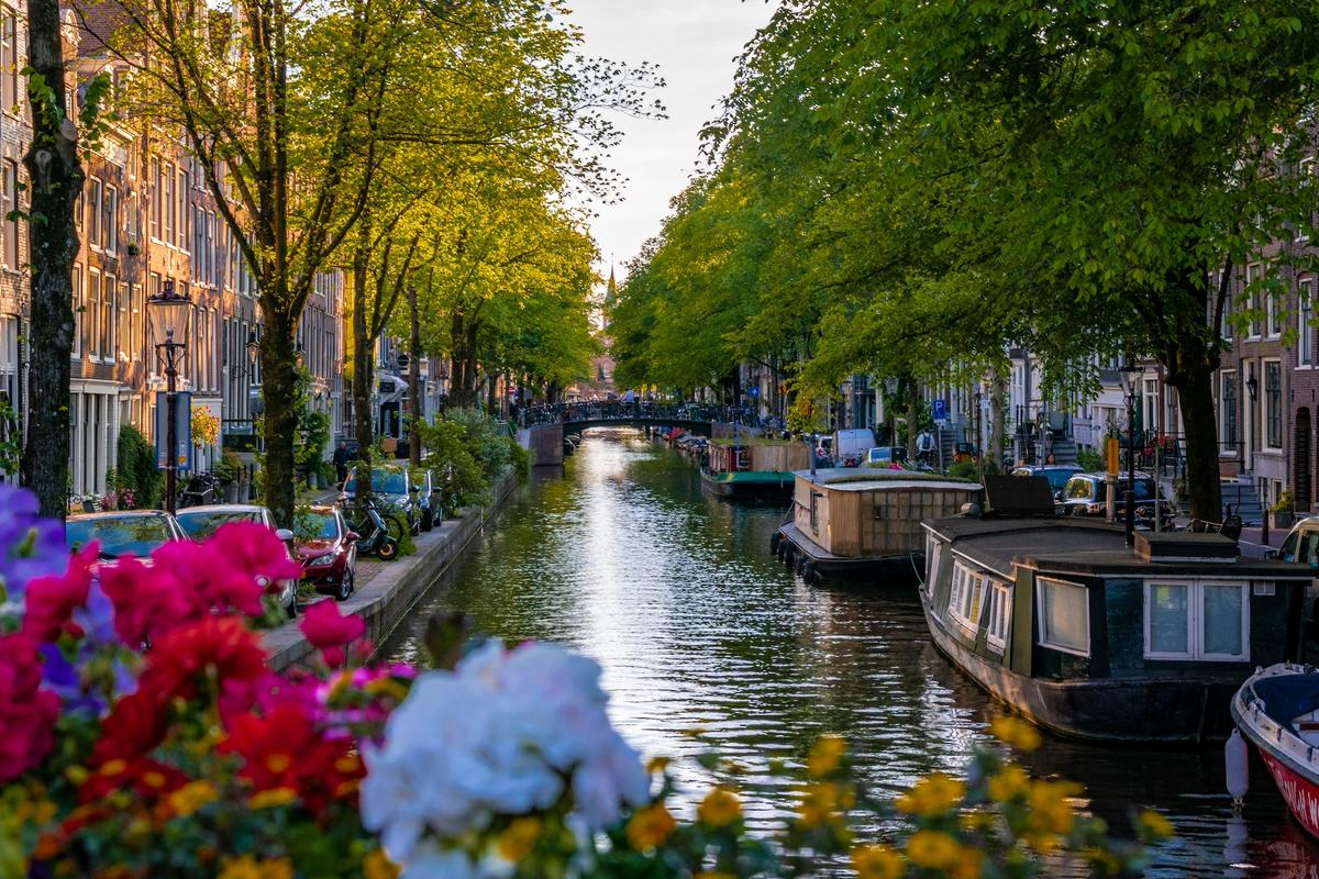 Ein typisches Straßenbild in Amsterdam | Bild © Tom Podmore auf Unsplash