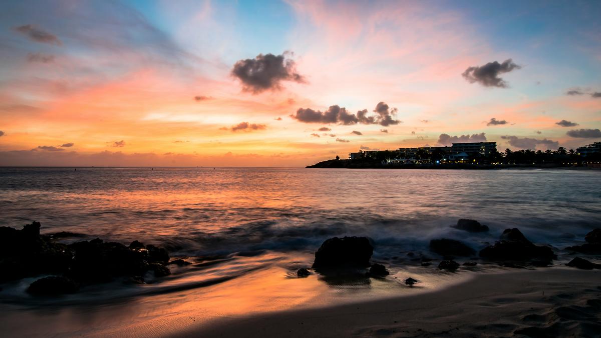 Der Strand von St. Maarten